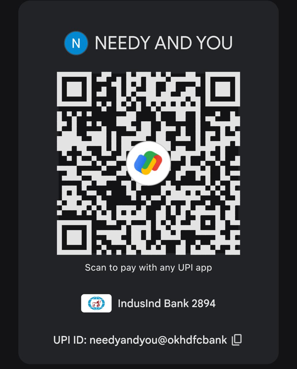 QR Code for Donation